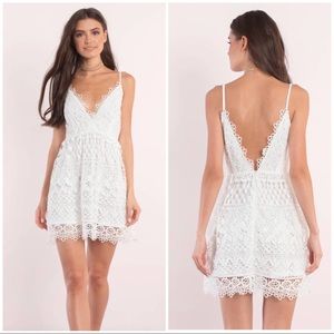 Tobi White / Ivory Lace Skater Dress 🍁